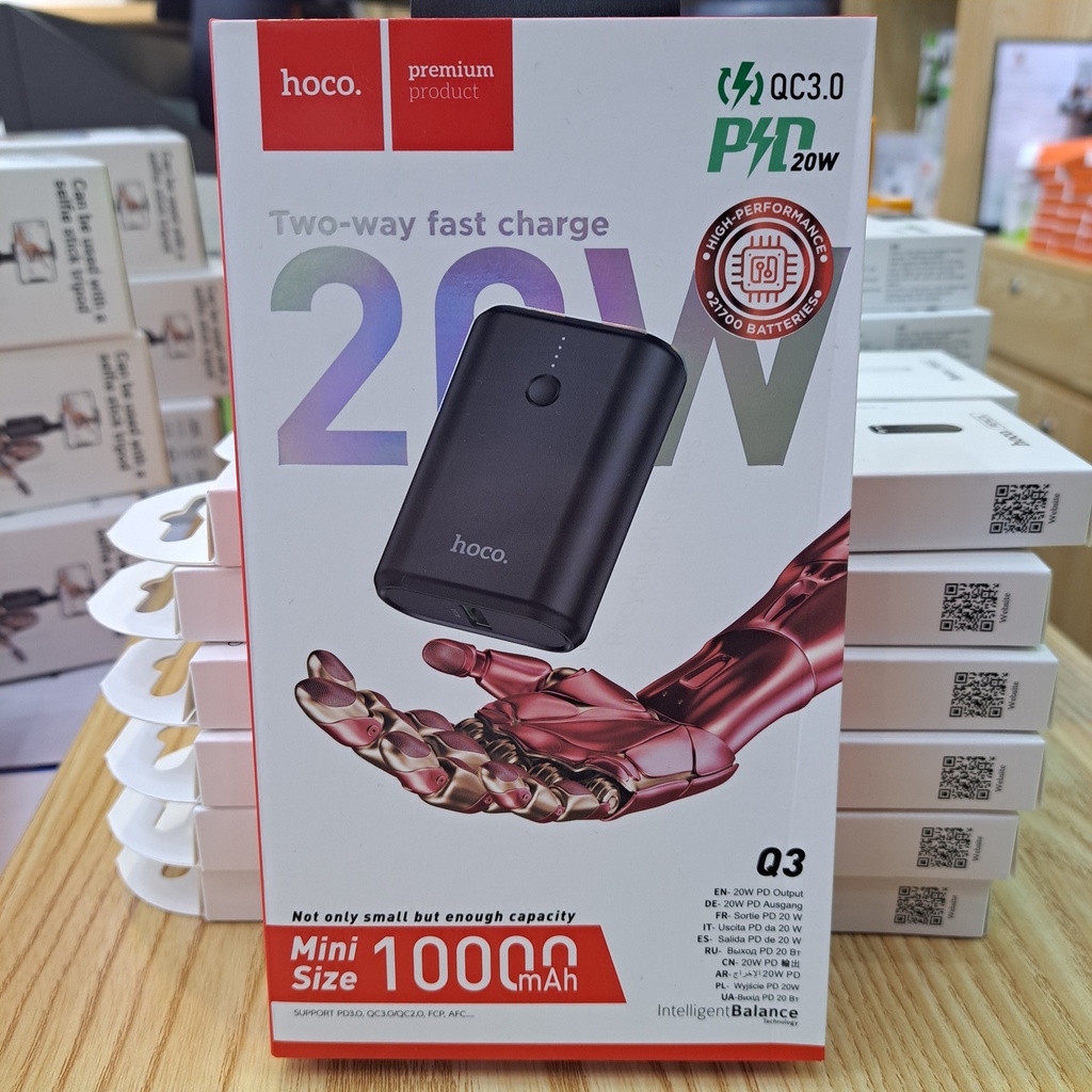 Hoco  two way fast charger Q3 Black