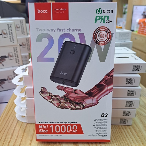 [3003] Hoco  two way fast charger Q3 Black